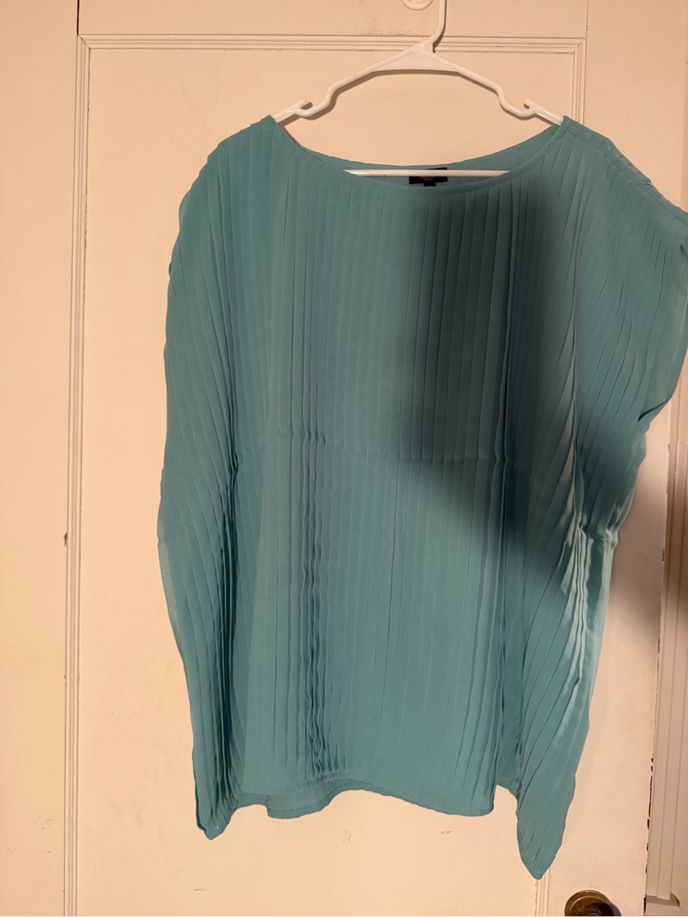 Talbots Aqua Pleated Women's Blouse